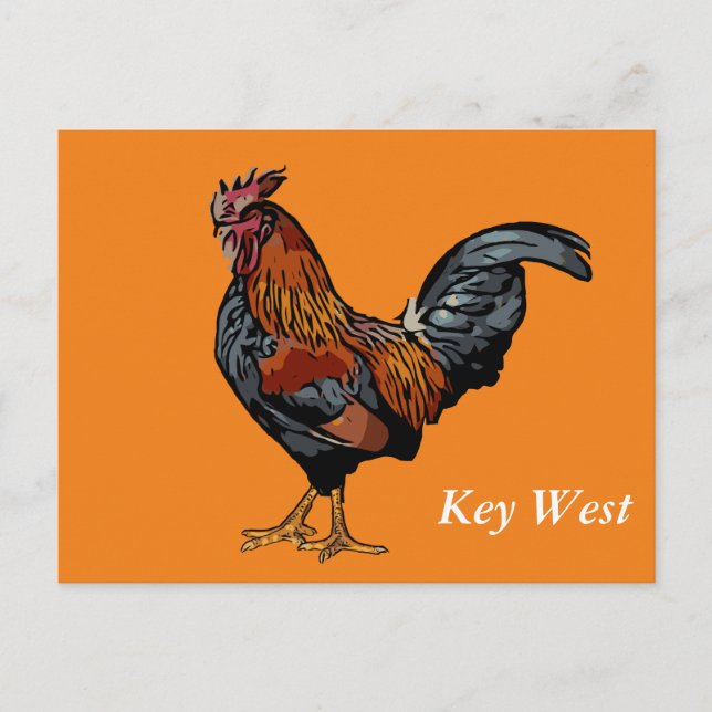 Carte de poste West Roster Key Orange (Devant)