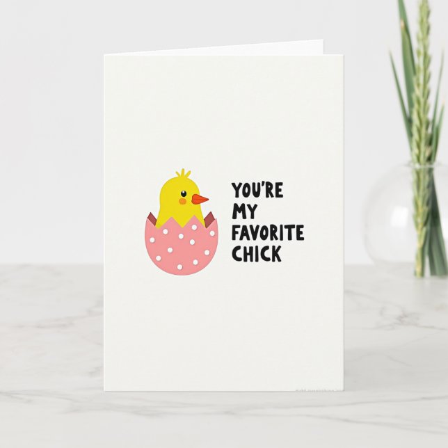 Carte de poulet préféré (Devant)