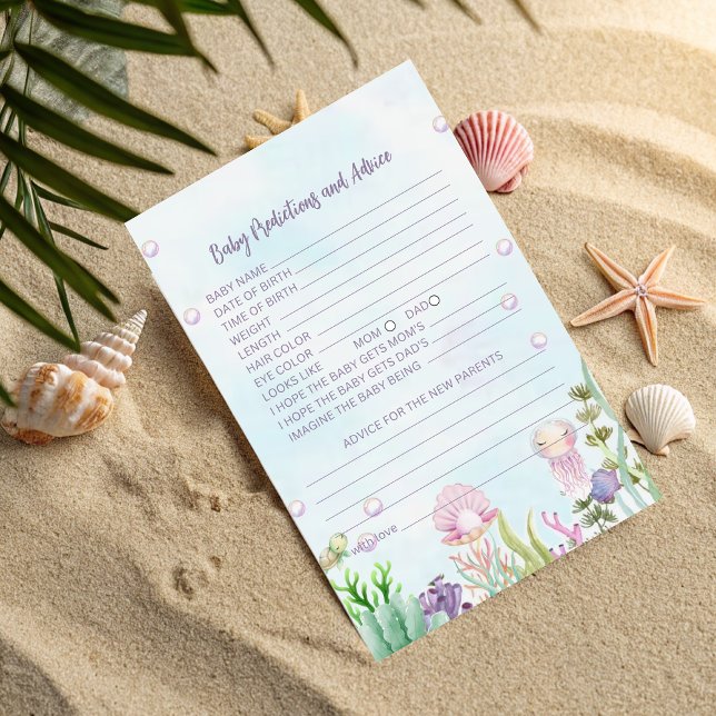 Carte de prédictions et conseils pour bébé - Baby  (Créateur téléchargé)