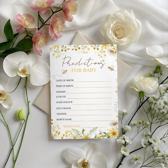 Carte de prédictions et de conseils pour bébé Bee  (Créateur téléchargé)