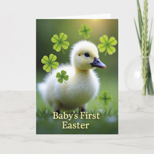 Carte de première Pâques de bébé
