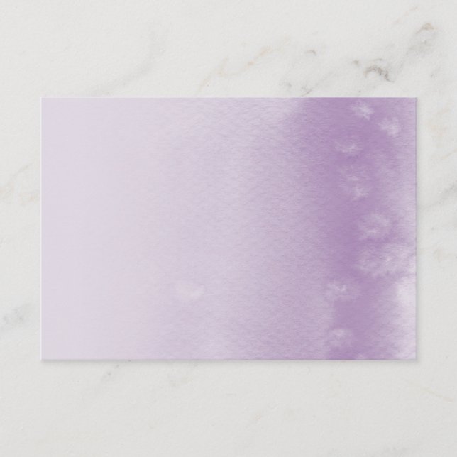 CARTE DE PRÉSENTATION :: aquarelle violet ombre (Devant)