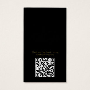 Carte de Présentation de Bijoux Élégants en Or Noi