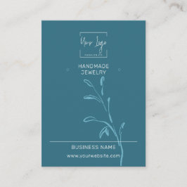 Carte de Présentation de Bijoux QR Sociale à Feuil