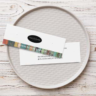 Carte de Présentation de Boucle d'Oreille Chic ave