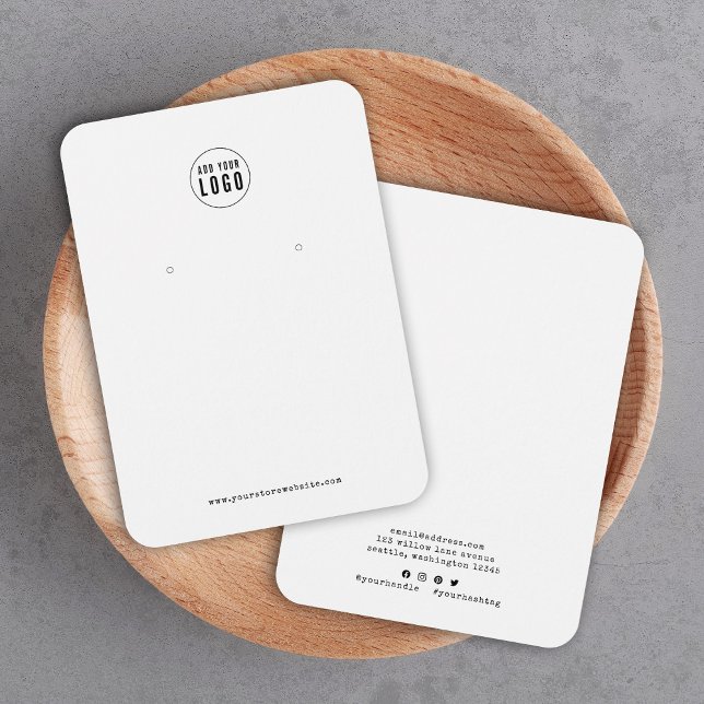 Carte de Présentation de Boucles d'Oreilles avec L (Créateur téléchargé)