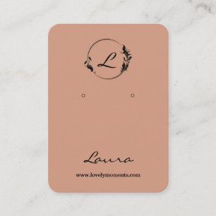 Carte de Présentation de Boucles d'Oreilles en Ter