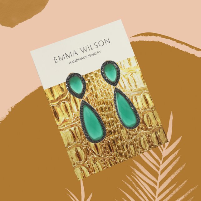 Carte de Présentation de Boucles d'Oreilles • Text (Créateur téléchargé)