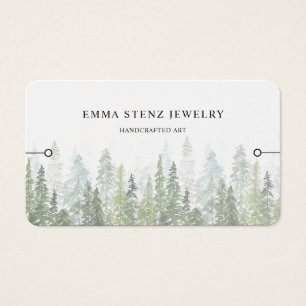Carte de Présentation de Bracelet • Bois de Pin Aq