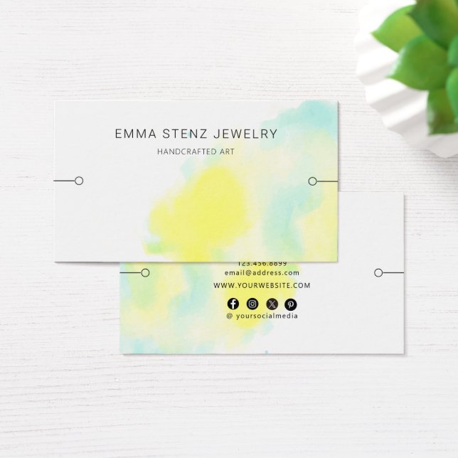Carte de Présentation de Bracelet • Éclaboussure S (Bureau)