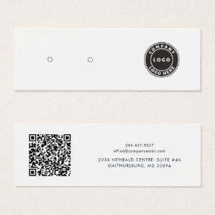 Carte de présentation de code QR de logo d'entrepr