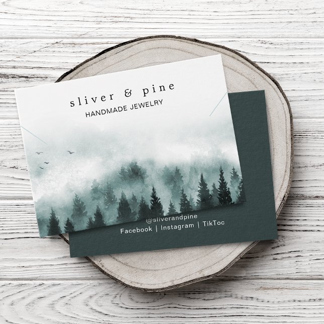 Carte de présentation de collier et bracelet de mo (Misty Mountain Necklace Bracelet Display Card)