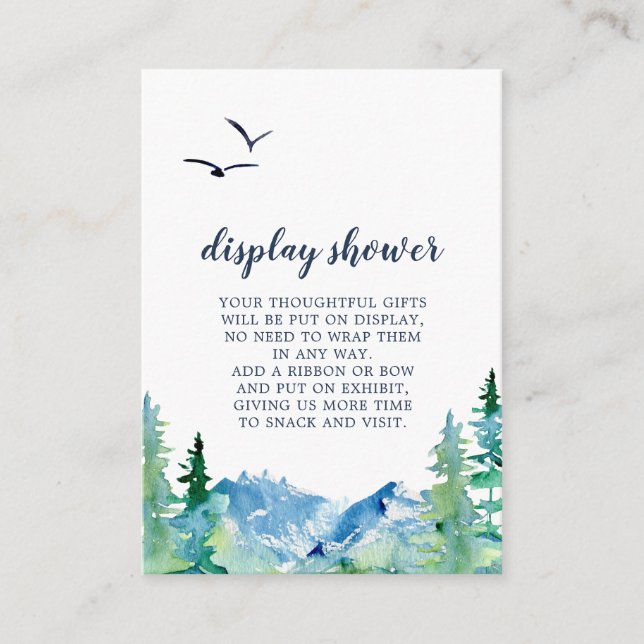 Carte de Présentation de Douche Rocky Mountain (Devant)