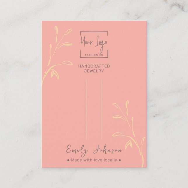 Carte de Présentation pour Bijou à Cheveux QR en R (Devant)