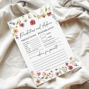 Carte de prévision et de conseil   jeu de baby sho