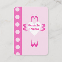 Carte de prière Blessé Baptême