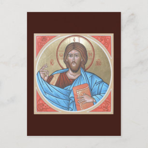 Carte de prière Christ Pantocrator