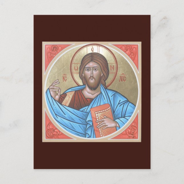 Carte de prière Christ Pantocrator (Devant)