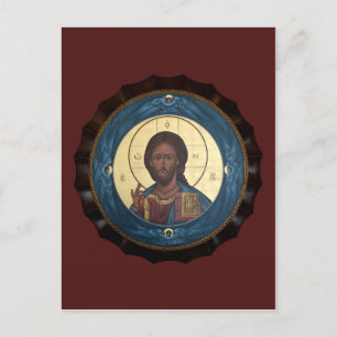 Carte de prière Christ Pantocrator