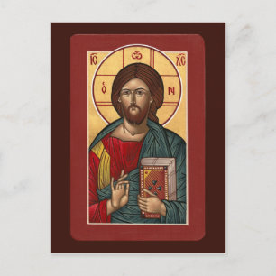Carte de prière Christ Pantocrator