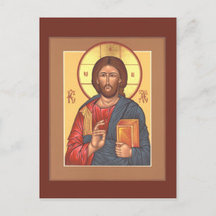 Carte de prière Christ Pantocrator