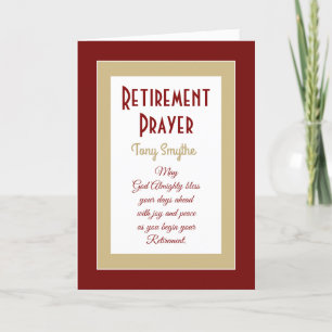 Carte de prière Christian Retirement