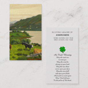 Carte de prière commémorative