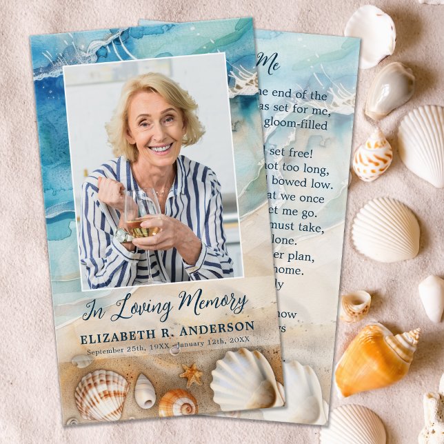 Carte de prière commémorative aux funérailles de p (Créateur téléchargé)