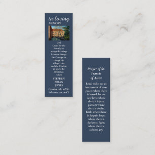 Carte de prière commémorative de la peinture sur l