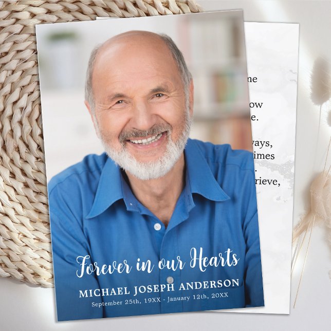 Carte de prière commémorative des funérailles mode (Créateur téléchargé)