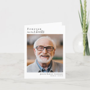 Carte de prière commémorative Folever in Our Heart