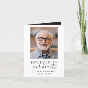 Carte de prière commémorative Folever in Our Heart