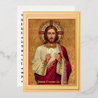 Carte de prière de communion spirituelle en GRANDE