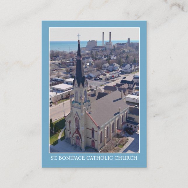 Carte de prière de l'église catholique St. Bonifac (Devant)