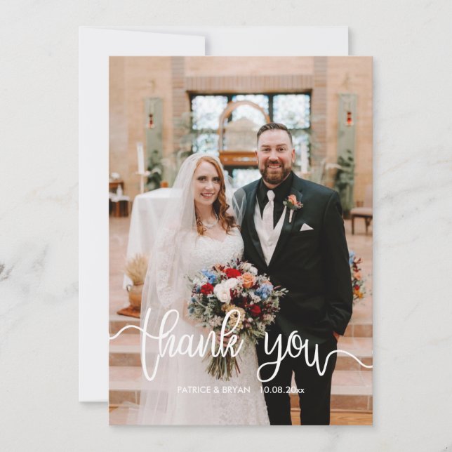 Carte de prière de mariage catholique remerciement (Devant)