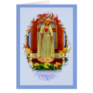 Carte de prière de Memorare - image de Fatima