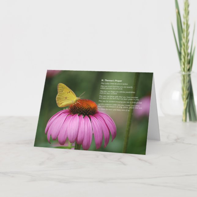 Carte de prière de Sainte-Thérèse (Devant)