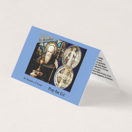 Carte de prière de St. Benoît de Nursie