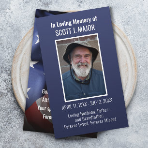 Carte de prière Drapeau Photo Ombre Carte bleue