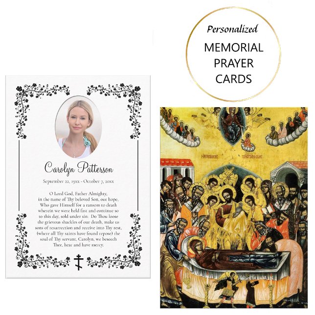 Carte de prière en coin Rose de style victorien (Créateur téléchargé)