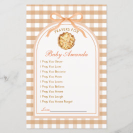 Carte de prière Little Cutie Pie 1er anniversaire