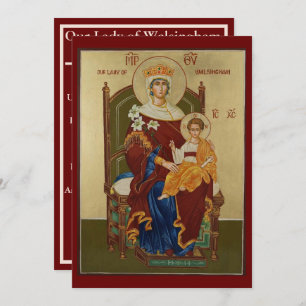 Carte de prière Notre-Dame de Walsingham