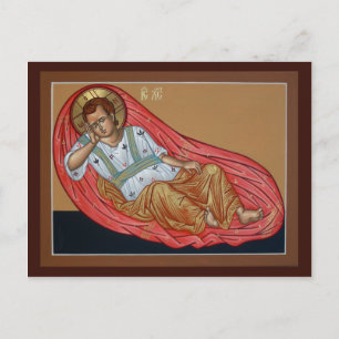 Carte de prière oculaire en sommeil