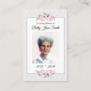 Carte de prière photo commémorative La prière du