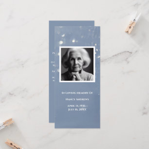 Carte de prière photo Gray Memorial Signet funérai
