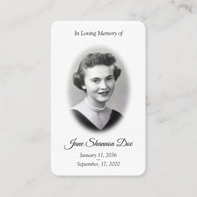 Carte de prière photo | La 23e carte commémorative (Devant)