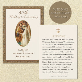 Carte de prière pour l'anniversaire du Mariage cat