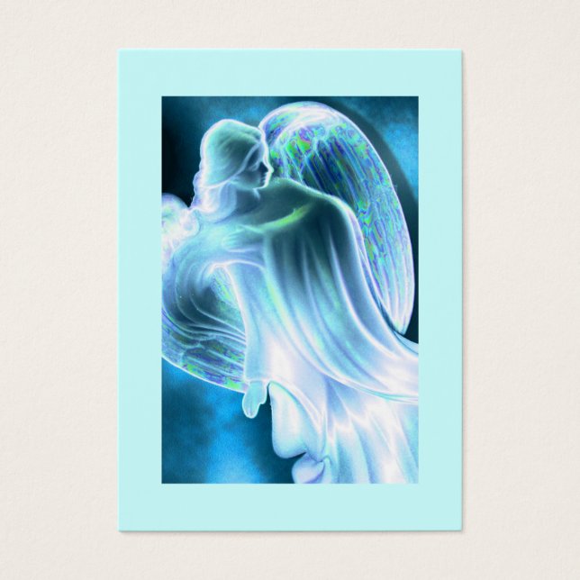 Carte de prière quotidienne Blue Angel (Devant)