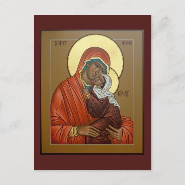 Carte de prière Saint Anna (Devant)