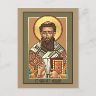 Carte de prière Saint Gregory Palamas
